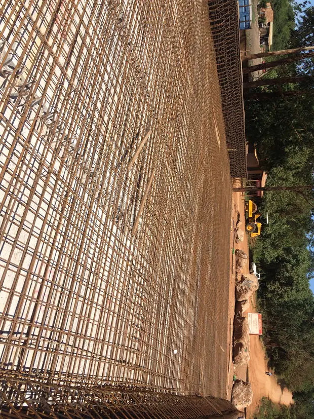 Armadura de estrutura de contenção — obra executada pela Soleeng
