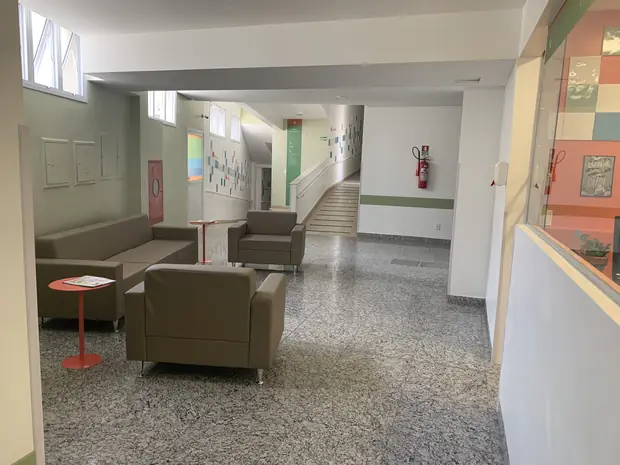 Sala de espera — obra executada pela Soleeng